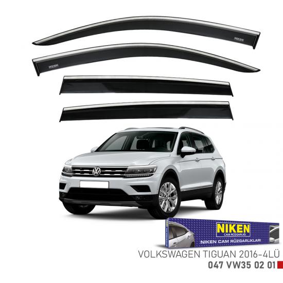 Replax Fiat Egea Cross 2016 Sonrası Kromlu Cam Rüzgarlığı 4Lü