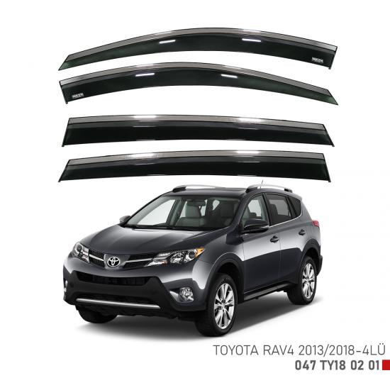 Replax Toyota Corolla Hb 2019 Sonrası Kromlu Cam Rüzgarlığı 4Lü