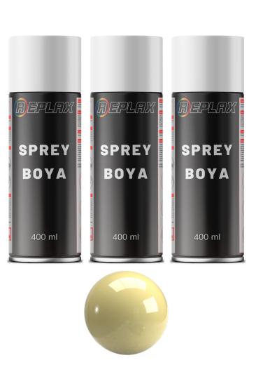 3 Adet Ral 1015 Fil Dişi Beji Sprey Boya 400 ml