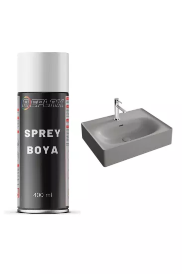 Gri Mutfak Banyo Lavabo Evye Sprey Boyası Suya Dayanıklı 400 Ml.