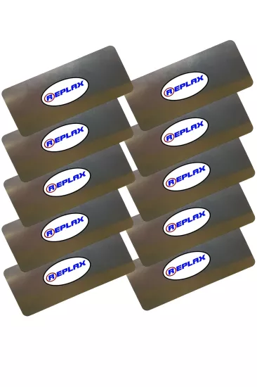 REPLAX Rötuş Çeliği 4cmx9cm. Paslanmaz 10 Adet