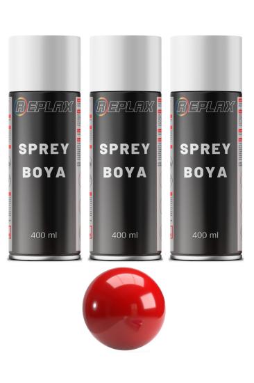 3 Adet Ral 3020 Trafik Kırmızı Sprey Boya 400 ml