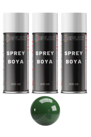 3 Adet Ral 6002 Yaprak Yeşil Sprey Boya 400 ml