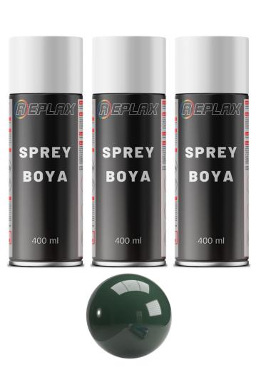 3 Adet Ral 6005 Koyu Çit Yeşili Sprey Boya 400 ml