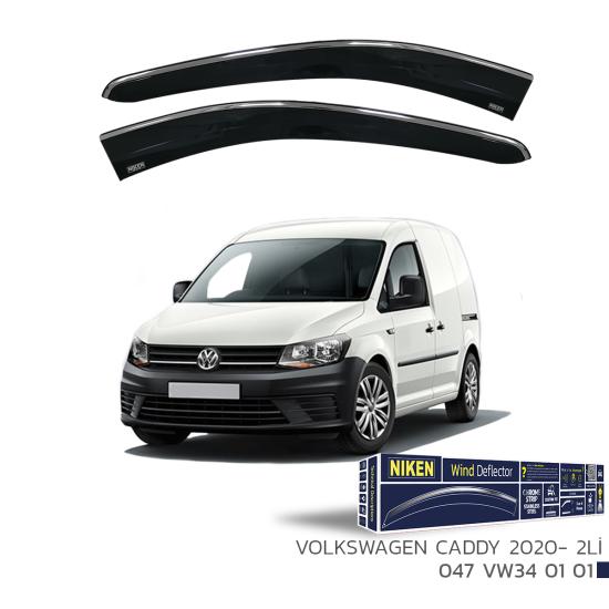 Replax Wolksvagen Caddy 2020 Sonrası Kromlu Cam Rüzgarlığı 2Li