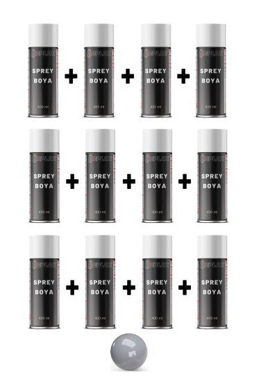 12 Adet Ral 7040 Beton Gri Sprey Boya 400 ml