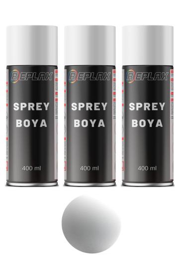 3 Adet Ral 9003 Mat Beyaz Sprey Boya 400 ml