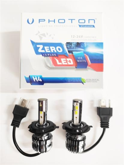 Photon Zero H4 +3 Plus Fansız Led Xenon Buz Beyaz 12V-24V Uyumlu 7500 Kelvin