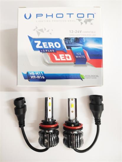 Photon Zero H8 +3 Plus Fansız Led Xenon Buz Beyaz 12V-24V Uyumlu 6000 Kelvin