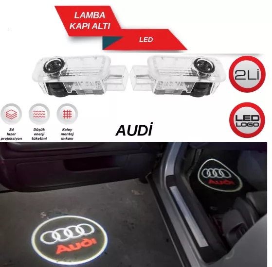 Audi Kapı Altı Işık Logo Araca Özel Orjinal 4328402