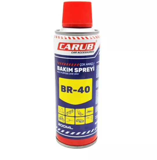 BR-40 Çok Amaçlı Bakım Spreyi - Pas Sökücü - Yağlayıcı - Temizleyici 200 ML.