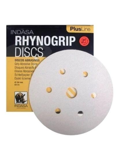 İndasa Disk Zımpara Kuru P100 150mm 7 Delikli Yuvarlak Cırtlı 1 Adet