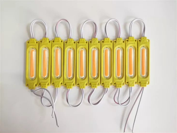 Parmak Cob Led Turuncu 24 Volt Su Geçirmez 10,lu 3m Bantlı Kesilebilir 0409979