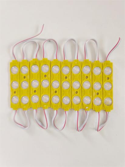 Parmak Led Lamba Amber Turuncu 3 Led 140 Lümen 12 Volt 10,lu