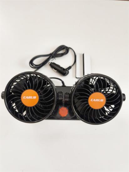 24 Volt Araç Içi Torpido Üstü Çift Fanlı Oto Vantilatör 360° Dönebilir 6400609