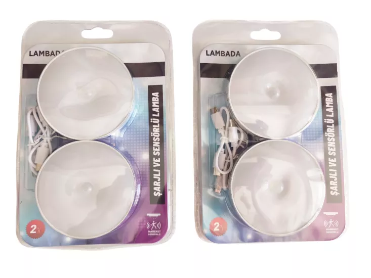 4 Adet Hareket Sensörlü Usb Şarjlı Led Işık Lamba-oda, Mutfak, Salon Ve Merdiven Işıklandırma