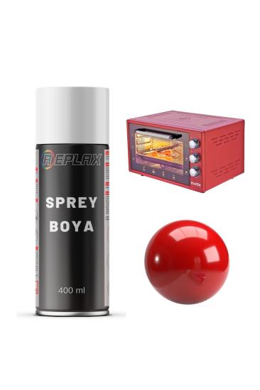 Kırmızı Isıya Dayanıklı 690° Fırın Sprey Boya 400 Ml.