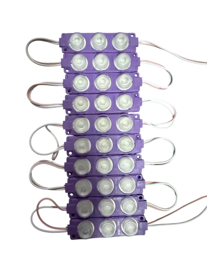 Camlı Parmak Led Lamba Mor 12 Volt Su Geçirmez 10,lu 3m Bantlı Kesilebilir Br0409925