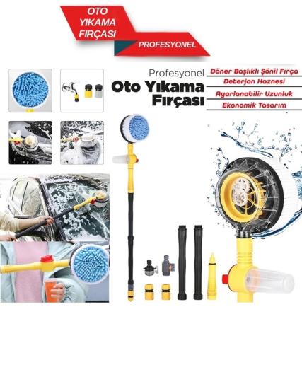 Oto Yıkama Fırçası Mop Saplı profesyonel br0922559