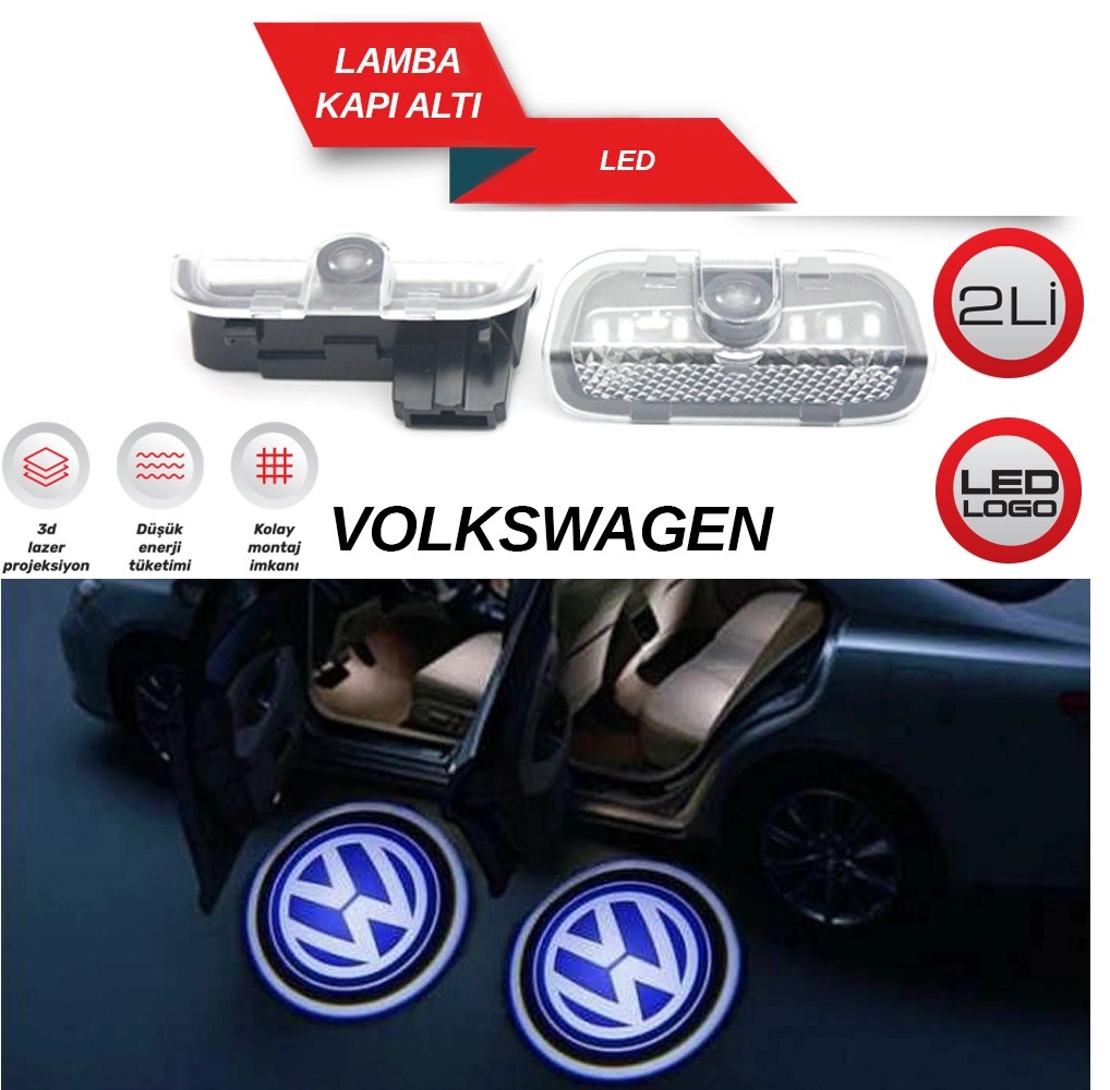 Volkswagen Kapı Altı Işık Logo Araca Özel Orjinal 4328401