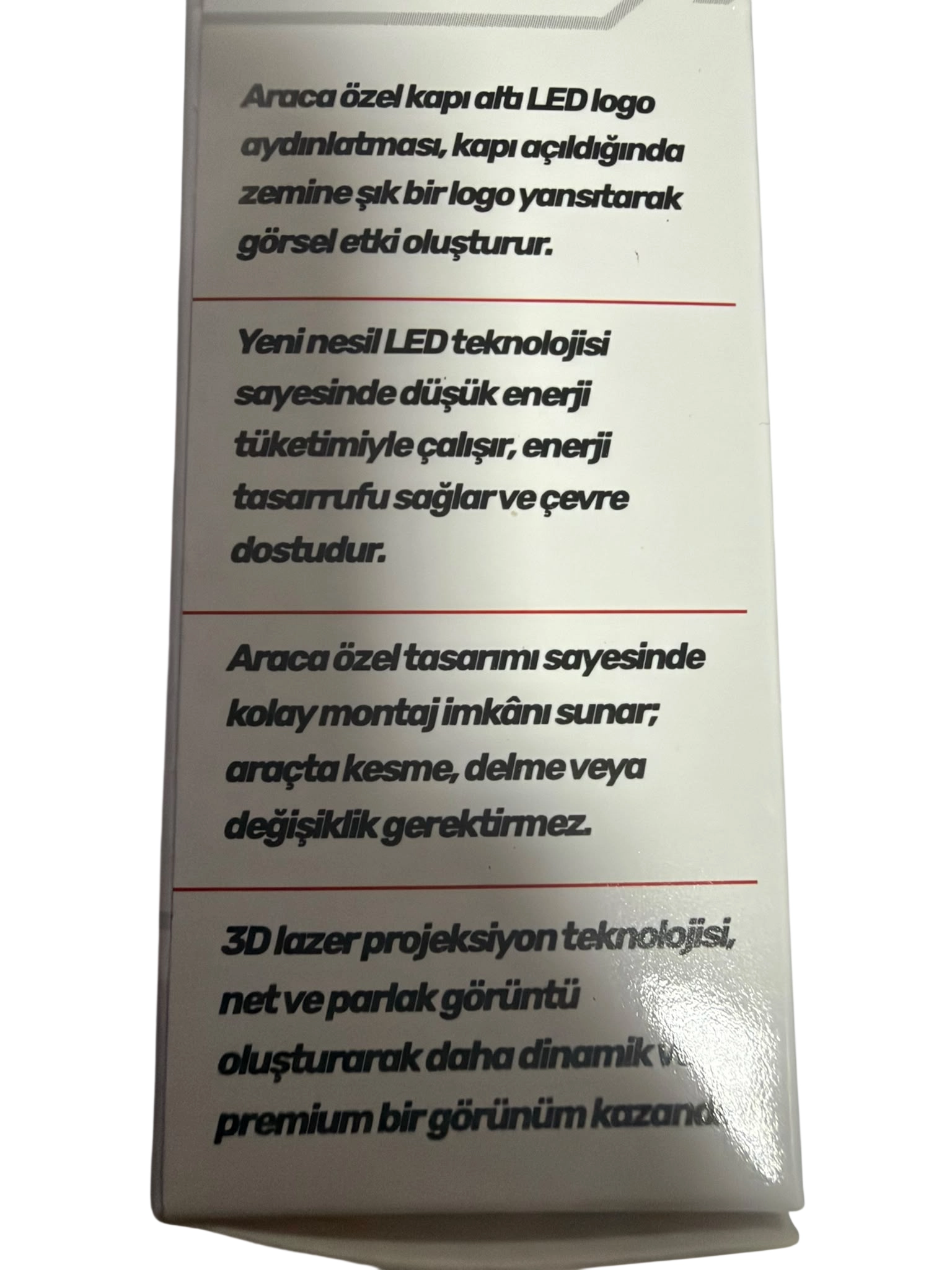 Audi Kapı Altı Işık Logo Araca Özel Orjinal 4328402